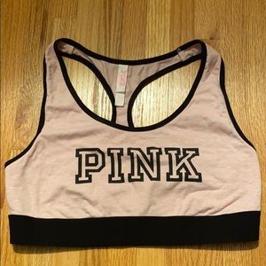 PINK Large Pink Marl sports bra